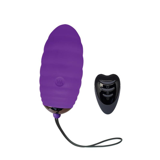 Huevo Vibrador Ocean Breeze 2.0 con Control Remoto Púrpura